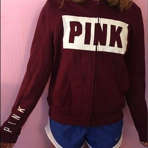 Victoria’s Secret PINK zip-up hooded sweatshirt